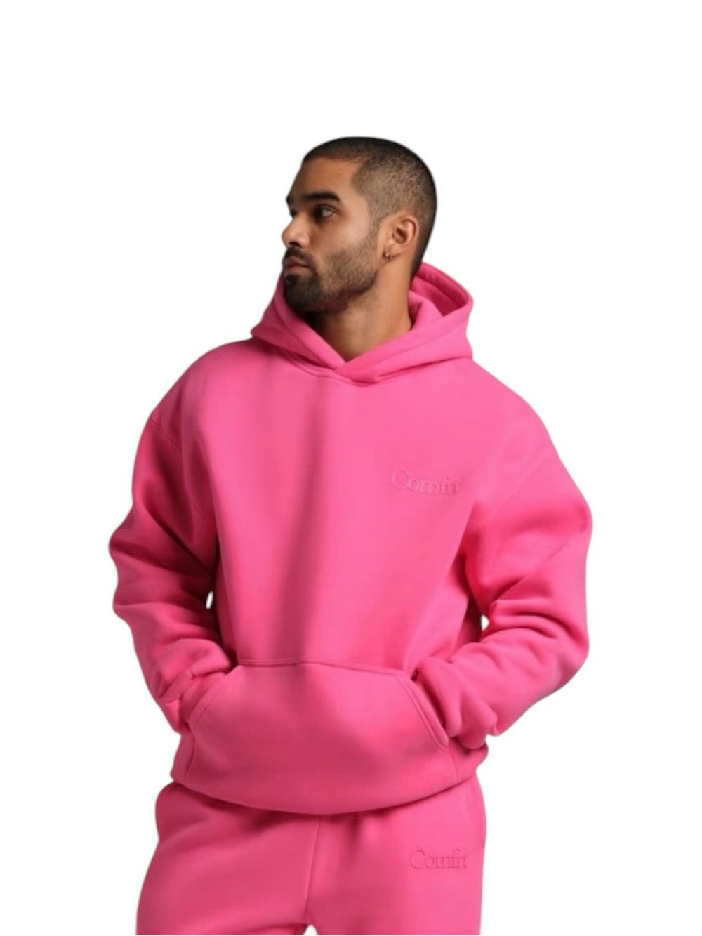 CMFRT Minimalist Hoodie in Hot Pink NWT